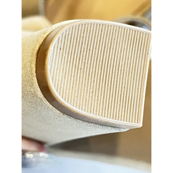 Just Fab sandals Womens Makemba Beige Suede Sexy Strap Size 11 - Picture 8 of 8